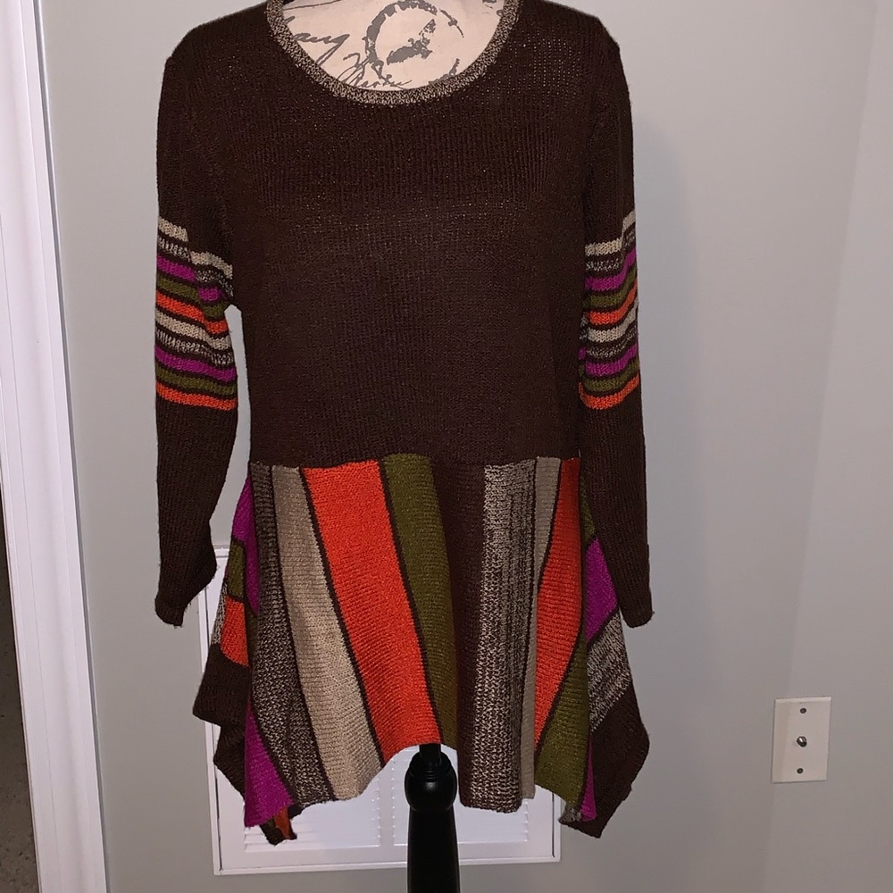 Kaktus Flared Autumn Bright Sweater Size XL